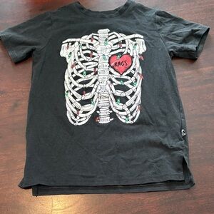 Rags to Raches Black Skelly Kids Tee